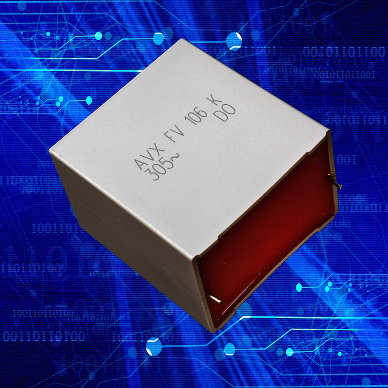 AVX's latest AC film caps suppress Class X2 interference in power & RF apps